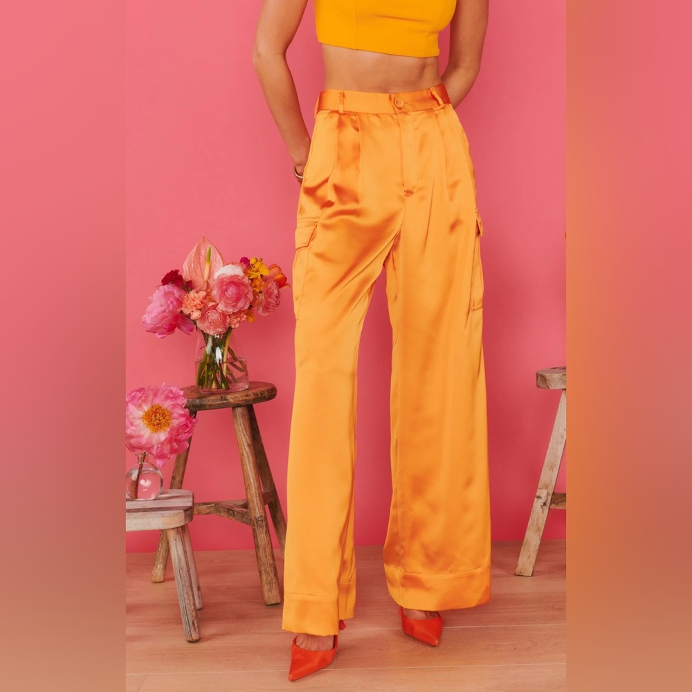 SHOW ME YOUR MUMU cameo wide leg cargo pants